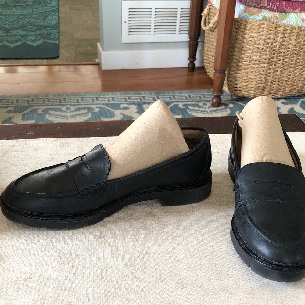 Rockport Black Leather Penny Loafers for Women - Picture 2 of 9